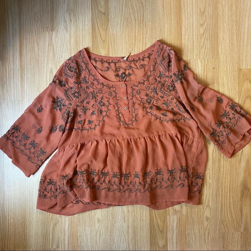 Free People See-through top.